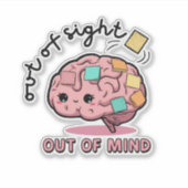 Cute ADHD Brain Sticker  シール (正面)