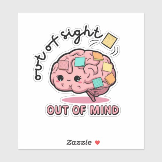 Cute ADHD Brain Sticker  シール (シート)