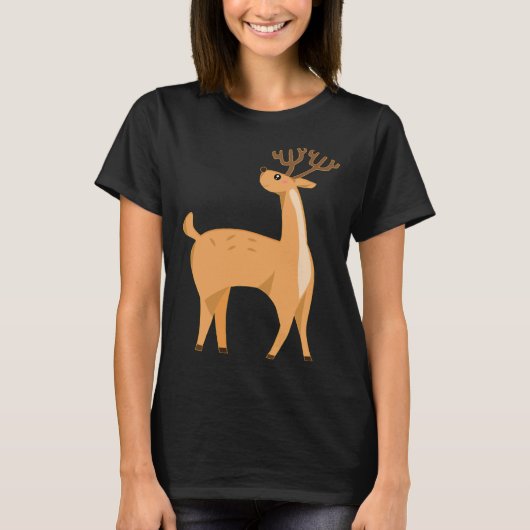 Cute Adorable Baby Deer Children Adult Tシャツ (正面)