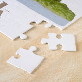 Cute & adorable brown Yak  ジグソーパズル (側面)