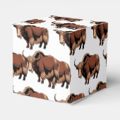 Cute & adorable brown Yak  フェイバーボックス (裏面サイド)
