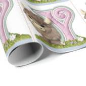 Cute & adorable brown Yak  ラッピングペーパー (ロールコーナー)