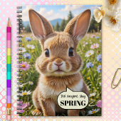 Cute Adorable Bunny Rabbit Spring Notebook ノートブック