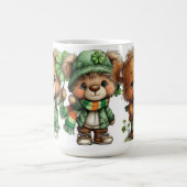 CUTE ADORABLE IRISH DRESSED TEDDY BEARS コーヒーマグカップ (中央)