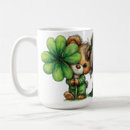 CUTE ADORABLE IRISH DRESSED TEDDY BEARS コーヒーマグカップ