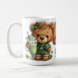 CUTE ADORABLE IRISH DRESSED TEDDY BEARS コーヒーマグカップ