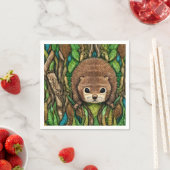 Cute Adorable Little Baby Beaver スタンダードカクテルナプキン (インサイチュ)