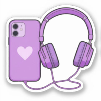 Cute & Adorable Phone & Headphone Stickers – Fun, シール