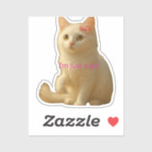 Cute Aesthetic Cat Sticker for Laptop and Girls シール (シート)
