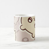 Cute Aesthetic Cream Bear Coffee Mug | Minimalist  コーヒーマグカップ (中央)