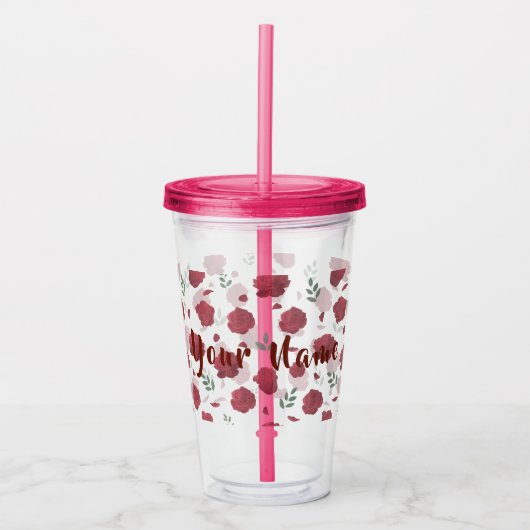 Cute Aesthetic Drinkware アクリルタンブラー (正面)