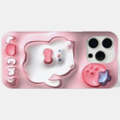 Cute Aesthetic iPhone Sticker Case-Mate iPhoneケース (裏面 (横))
