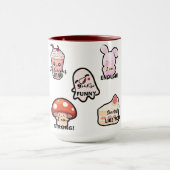 Cute Aesthetic Kawaii Sticker Style Mug  マグカップ (中央)