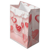 Cute Aesthetic Notebook Cover ミディアムペーパーバッグ (正面アングル)