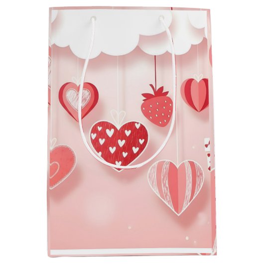 Cute Aesthetic Notebook Cover ミディアムペーパーバッグ (正面)