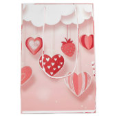 Cute Aesthetic Notebook Cover ミディアムペーパーバッグ (裏面)