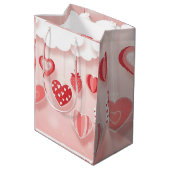 Cute Aesthetic Notebook Cover ミディアムペーパーバッグ (裏面アングル)