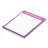 Cute Aesthetic Purple Simple Modern Personalized ノートパッド (回転)