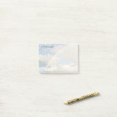 Cute aesthetic rainbow Dot Grid Personalized Name ポストイット (デスク上)