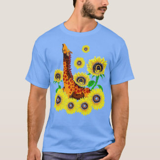 Cute Africa Animal Lover Yellow Flower Sunflower G Tシャツ