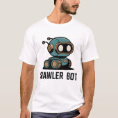 Cute AI Robot & Futuristic Tech Design Tシャツ (正面)