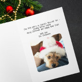 Cute Airplane Christmas Tree & Photo Funny Custom カード