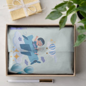 Cute Airplane Kids Birthday Invitation 薄葉紙 (ギフト)