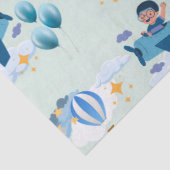 Cute Airplane Kids Birthday Invitation 薄葉紙 (詳細)