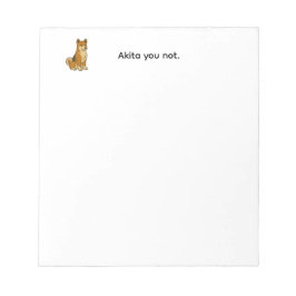 Cute Akita Dog ノートパッド