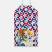 Cute Alice in ONEDERLAND 1st Birthday Thank You  ギフトタグ (裏面)