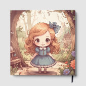 Cute Alice in Wonderland Whimsical Woodland Art ゲストブック (裏面)