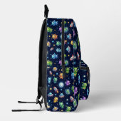 Cute Alien Galaxy Pattern Backpack プリントバックパック (左)