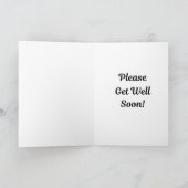 Cute Alien Get Well Soon Card カード (内部)