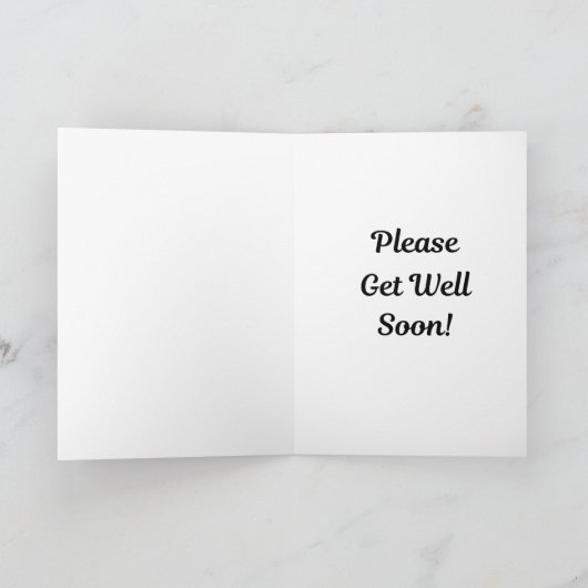 Cute Alien Get Well Soon Card カード (内部)