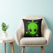 Cute Alien Peace Hope Love Fun Extraterrestrial クッション (椅子)