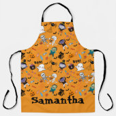 Cute All-Over Halloween Print Apron エプロン (正面)