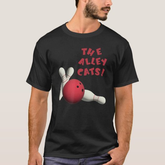 Cute Alley Cats Bowlers Teams Tournaments Tシャツ (正面)