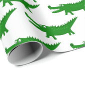 Cute Alligator Drawing ラッピングペーパー (ロールコーナー)