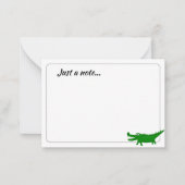  Cute Alligator Drawing Custom Just a Note ノートカード (正面)