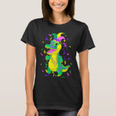 Cute Alligator Mardi Gras   Mardi Gras Alligator Tシャツ (正面)