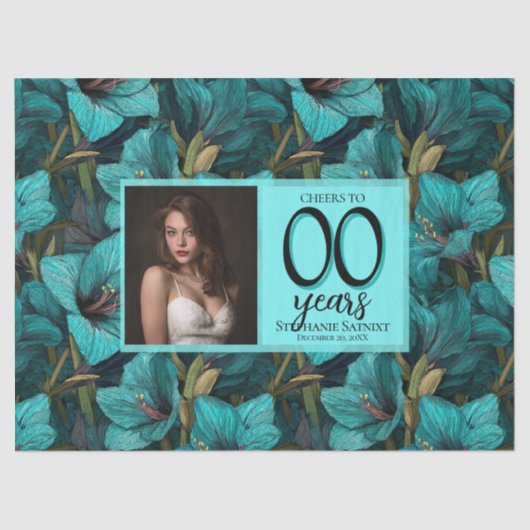 Cute Amaryllis Forty Birthday Presents For Mother 薄葉紙 (正面)