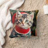 Cute American Shorthair Christmas Personalized クッション (ブランケット)