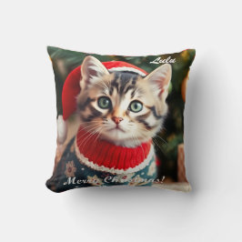Cute American Shorthair Christmas Personalized  クッション