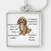 Cute Anatomy of a Cockapoo Dog Lover Gift キーホルダー (正面)