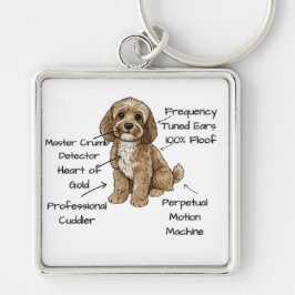 Cute Anatomy of a Cockapoo Dog Lover Gift キーホルダー