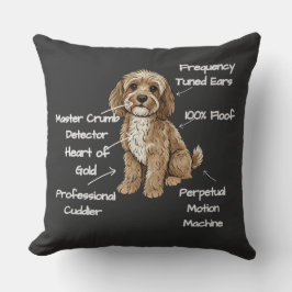 Cute Anatomy of a Cockapoo Dog Lover Gift クッション