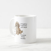 Cute Anatomy of a Cockapoo Dog Lover Gift コーヒーマグカップ (正面左)