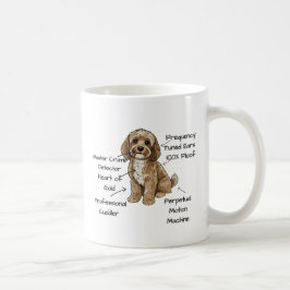 Cute Anatomy of a Cockapoo Dog Lover Gift コーヒーマグカップ
