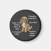 Cute Anatomy of a Cockapoo Dog Lover Gift マグネット (正面)