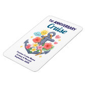 Cute Anchor 1st Anniversary Cruise Cabin Door マグネット (左側)